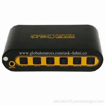 4x2 Digital Toslink Audio Matrix, Up to 40m Output Distance